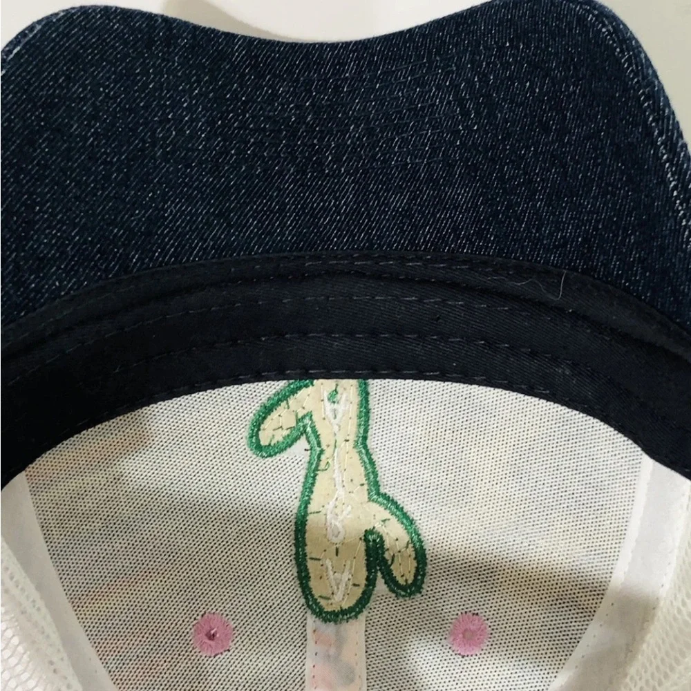 Ariat Serape Leopard Cactus Trucker Hat Denim Bill Western Mesh Snapback Cap OS